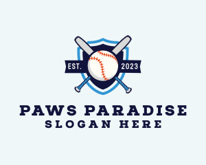 Baseball Sports Shield logo design