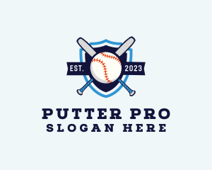 Baseball Sports Shield logo design