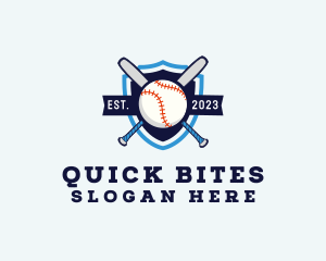 Baseball Sports Shield logo design