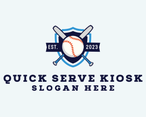 Baseball Sports Shield logo design