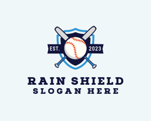 Baseball Sports Shield logo design