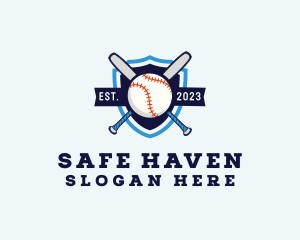 Baseball Sports Shield logo design