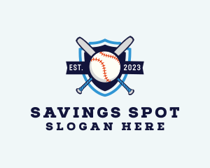 Baseball Sports Shield logo design