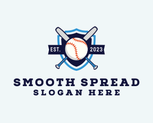 Baseball Sports Shield logo design