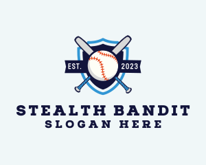 Baseball Sports Shield logo design