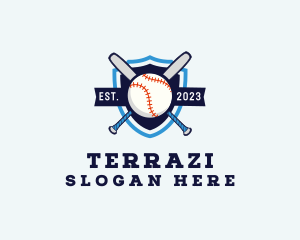 Baseball Sports Shield logo design