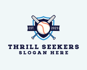 Baseball Sports Shield logo design