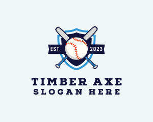 Baseball Sports Shield logo design