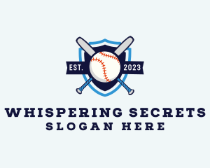 Baseball Sports Shield logo design