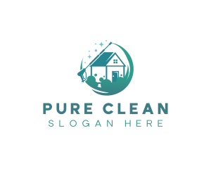 Cleaning Pressure Washer logo design