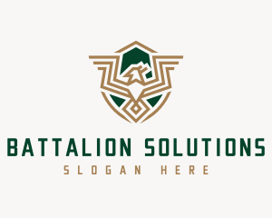 Military Bird Crest logo design