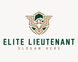 Lieutenant - Military Bird Crest logo design