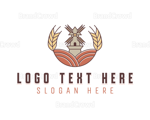 Organic Flour Farm Logo