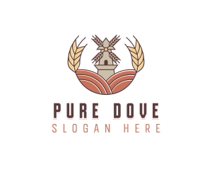 Organic Flour Farm Logo