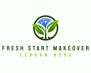 Eco Leaf Nature logo design