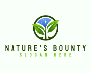 Eco Leaf Nature logo design