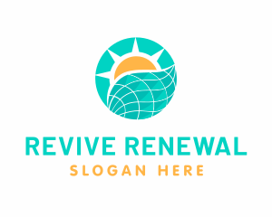 Solar Panel Nature logo design