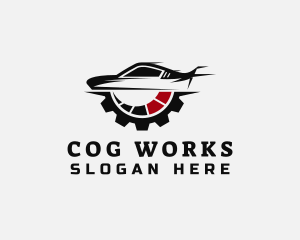 Cog Vehicle Speedometer  logo design