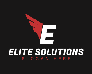 Logistics Wings Delivery Logo