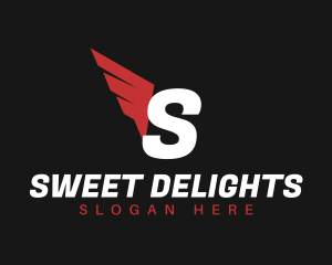 Logistics Wings Delivery Logo