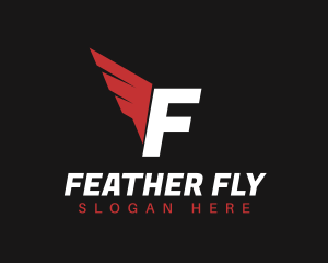 Logistics Wings Delivery logo design