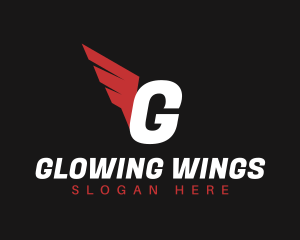 Logistics Wings Delivery logo design