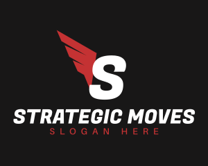 Logistics Wings Delivery logo design