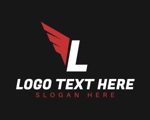 Messenger - Logistics Wings Delivery logo design
