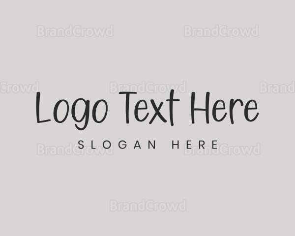 Generic Handwritten Wordmark Logo