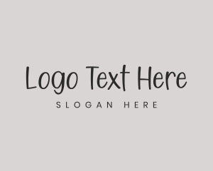 Black - Generic Handwritten Wordmark logo design