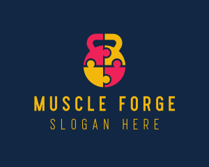 Hypertrophy - Kettlebell Group Fitness Bootcamp logo design