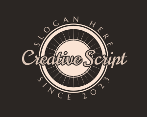 Artistic Script Brand logo design