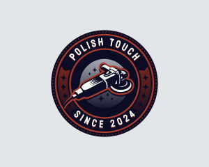 Polish - Polisher Buffer Detailing logo design