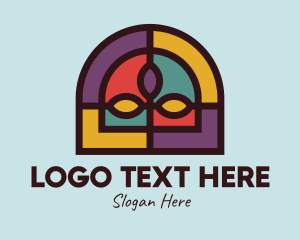 Catholic - Colorful Mosaic Leaf logo design