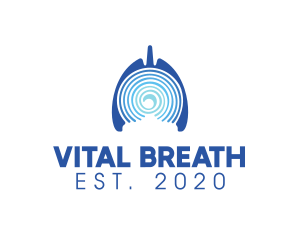 Breathing - Medical Respiratory Lungs logo design