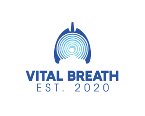 Medical Respiratory Lungs logo design