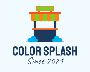 Colorful Kiosk Stand  logo design