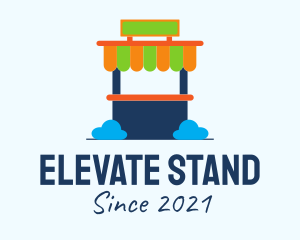 Colorful Kiosk Stand  logo design