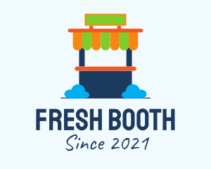 Booth - Colorful Kiosk Stand logo design