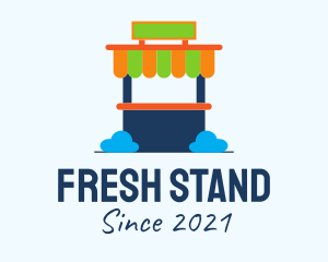 Stand - Colorful Kiosk Stand logo design