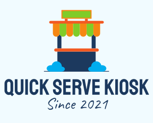 Kiosk - Colorful Kiosk Stand logo design