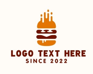 Food Stall - Grill Burger Fast Food logo design