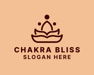 Chakra - Yoga Lotus Chakra logo design