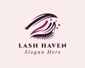 Makeup Beauty Eyelash logo design