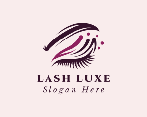 Makeup Beauty Eyelash logo design