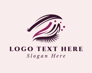 Makeup Beauty Eyelash logo design