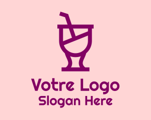 Purple Juice Glass Logo