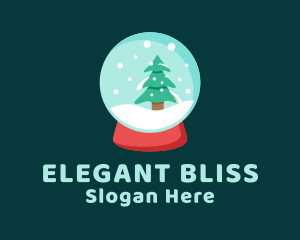 Snow Globe Christmas  Logo