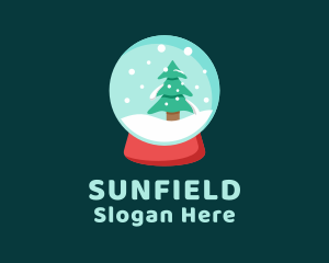 Snow Globe Christmas  Logo