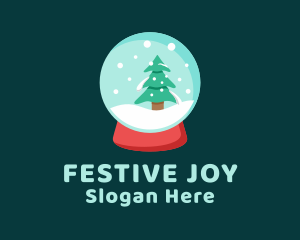 Christmas - Snow Globe Christmas logo design